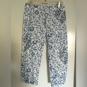 Oscar De La Renta Floral Patterned Pants!
